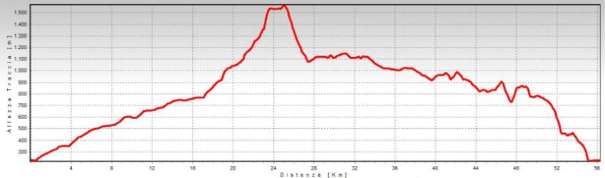 altimetria la diga del Gleno